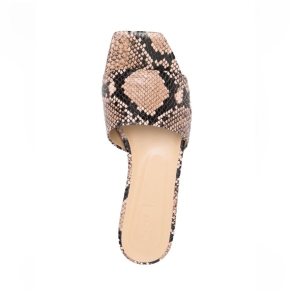 NEW Aeyde Anna Snake Effect Skin Flat Slides Sandals Size 35 EU 5 US - Picture 3 of 10